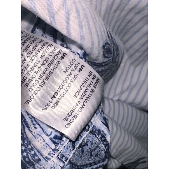 GREAT CONDITION WOMEN NO-IRON Paisley-Print Cotton Shirt bohemian BLOUSE CHICO S - Picture 10 of 14